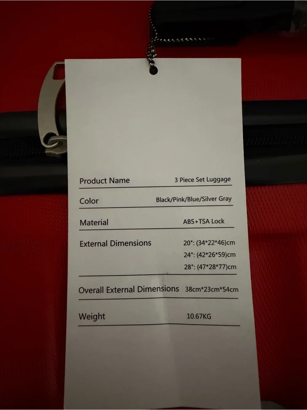 Red Hardshell Spinner Suitcase - Compact Travel Luggage